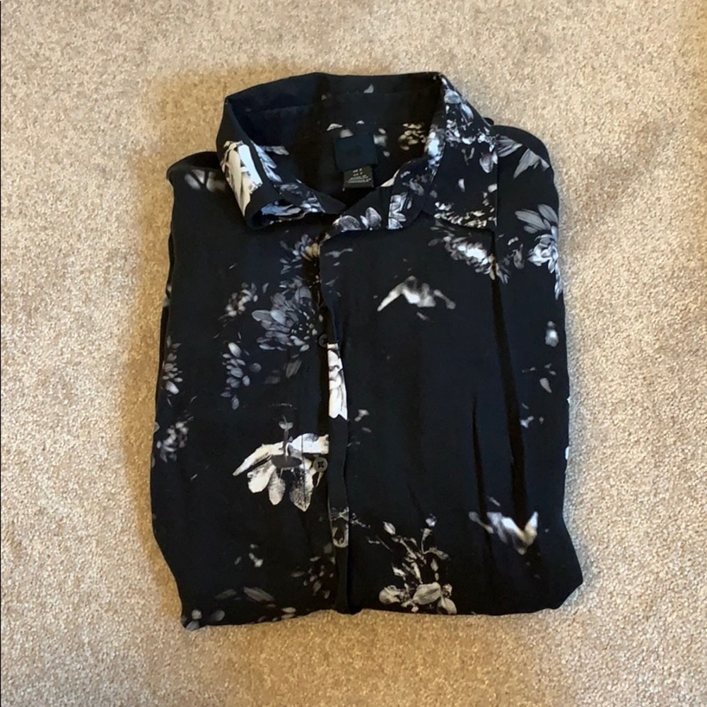 Men’s floral button down